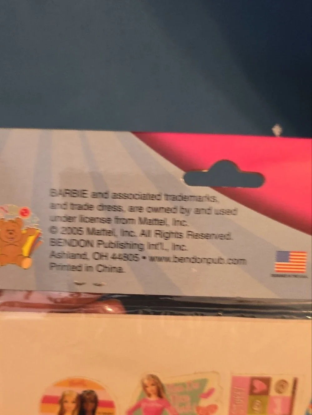 Vintage 2005 Barbie Reward Stickers Pack